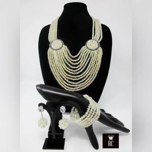 Aquamarine Coral Bead Set